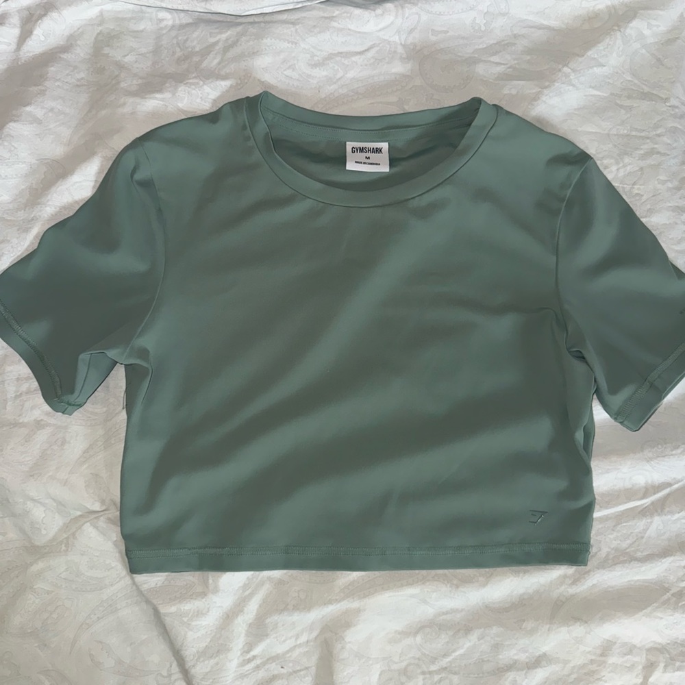 GS Whitney Short Sleeve Crop Top - Cement Brown